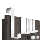 4smile Türhaken zum Einhängen, Fb. Weiß - 10er-Set Kleiderhaken Tür, einzeln...