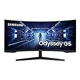 Samsung Odyssey G5 Ultra Wide Gaming Monitor C34G55TWWR, 34 Zoll, VA-Panel,...