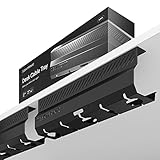 Kabelkanal Schreibtisch Schwarz 2er Set - Edelstahl Kabelmanagement Schreibtisch...