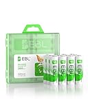 EBL AA Akku 2800mAh wiederaufladbare Mignon AA Batterien Typ NiMH 12 Stücke,...