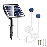 FLOWood Solar Teichbelüfter, 2,5W Solarmodul Sauerstoffpumpe für Teich mit...