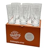 6 x Pfalz Dubbeglas 0,5 L - Das Schorleglas für eine Pfälzer Schorle + 'DES IS...