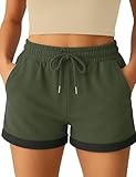 Smith & Solo Kurze Hose Damen - Shorts Sommer Hosen, Laufhose Kurz Sporthose,...