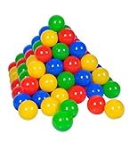KNORRTOYS.COM 56889 Bälleset ca. Ø7 cm-100 Balls/Colorful, bunt