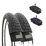 ECOVELO Unisex – Erwachsene Schläuche Reifen 20 x 1,95 (50-406) + Luftkammern...