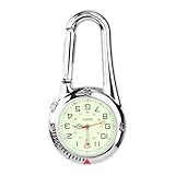 Shengxi Taschenuhr mit Karabine, Schwesternuhr Rettungsdienst Zubehör Uhr...