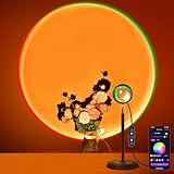 MeRGBW-Home Sunset Lampe, 21 Farben Sonnenuntergang Lampe, USB-Anschluss...