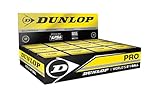 Dunlop Sports Squashbälle Pro doppelGelb, 12 Stück, Offizieller...