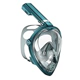 KUYOU Schnorchelmaske Tauchmaske Vollmaske Vollgesichtsmaske Faltbar Anti-Fog...