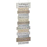 Wandbild 'Attitude' Plankenoptik Lebenseinstellungen Holzoptik Wanddekoration...