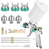 FAOKZE HVLP-Spritzpistole,Spritzpistole-Kit, Lackierpistole Spritzpistole mit 3...