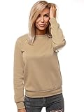 OZONEE Damen Sweatshirt Pullover Langarm Farbvarianten Oversized Langarmshirt...