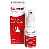 Mykosert Fußpilz Spray: Antimykotikum bei Hautpilz & Fußpilz, fungizid, mit...