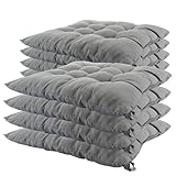 DAJAVE 8er Set Sitzkissen Stuhlkissen 40x40 cm – Memory Foam Sitzpolster...