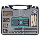 wolfcraft Undercover Jig Set - 4642000 – Bohrschablone und Zubehör für versteckte Holzverbindungen, unsichtbares Verschrauben im Möbelbau - Taschenlochbohrungen - Made in Europe