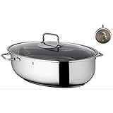 WMF Bräter mit Deckel backofengeeignet, 8,5l, Bräter Induktion, Cromargan...