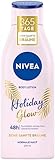 NIVEA Body Lotion Holiday Glow, Körperlotion für 48h Feuchtigkeit und ein...