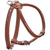 HUNTER Hundegeschirr Round & Soft Canadian UP, Farbe: Cognac, weiches,...