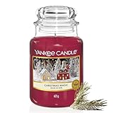 Yankee Candle Duftkerze im Glas (groß) | Christmas Magic | Kerze mit langer...