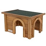 Kerbl Nagerhaus für Kanninchen (Haus aus Spießtanne, mit wetterfestem...