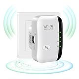 WLAN Verstärker, WLAN Repeater 300 Mbit/s 2.4 GHz, WiFi Extender Booster, WiFi...