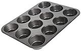 wenco Muffinform 12er antihaft Backblech, Spülmaschinengeeignet, Karbonstahl...