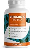 Vitamin C hochdosiert - 365 Kapseln - 500 mg Vitamin C gepuffert - hochwertiges...