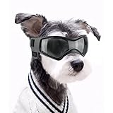 NAMSAN Hundebrille Anti-UV Wasserdicht Winddicht Einstellbar Sonnenbrille Mode...