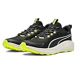 PUMA Unisex Skyrocket LITE Trail Straßen-Laufschuh, Black-Feather Gray-Yellow...