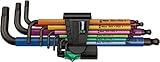 Wera 950 SPKL/9 SM N Multicolour Winkelschlüsselsatz, metrisch, BlackLaser,...