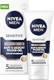 NIVEA MEN Sensitive Bart & Gesicht Pflege-Gel, schnell einziehende Bartpflege...