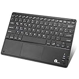 1byone DIAFIELD Bluethooth Tastatur mit Touchpad, Tablet Tastatur Ipad Keyboard...