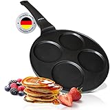 endusor Pancake Pfanne Spiegeleipfanne - Ø26cm mit [PowerShield]-Beschichtung |...