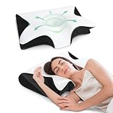 FEYIDEO Nackenkissen Kopfkissen Memory Foam Kissen 2 in 1 Ergonomisches...
