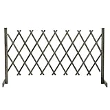 Homgoday Rankgitter für den Garten, grau, 150 x 80 cm, aus massivem...