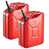 VEVOR Kraftstoffkanister, 20 L, Benzinkanister mit Ausguss & Komfortgriff, max....