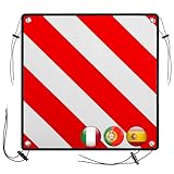 SROCHN 3 In 1 Warntafel Italien Spanien und Portugal, 50x50 cm PVC Rot Weiß...