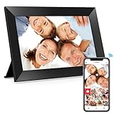 Frameo 10,1 Zoll WiFi Digitaler Bilderrahmen, 1280x800 HD IPS Touchscreen Foto...