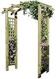 Gartenpirat Pergola Rosenbogen aus Holz Rankhilfe mit Rankelementen 160x62x220...