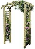 Gartenpirat Pergola Rosenbogen aus Holz mit Rankelementen 160x62x220 cm...