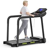 Walking Pad für Senioren, Klappbares Laufband mit Haltegriff & App,...