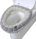 WC-Sitzbezug,Wärmer Waschbar WC Sitz Pad,31cm WC Sitzbezug...