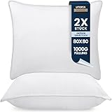 Utopia Bedding KopfKissen (2er Set), 80 x 80 cm Schlafkissen, Atmungsaktiv et...