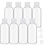 8 Stück 100ml Reiseflasche Set, Plastikflasche Transparente Kosmetikflascher...