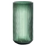 Aoderun Glas Blume Vase 10 Zoll gerippte Vase Riffelglas Vase für Wohnzimmer...