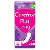 Carefree Plus Long Slipeinlagen mit ultimativem verbessertem Kern, parfümfrei,...