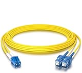 10Gtek SC zu LC OS2 Singlemode Duplex 5-Meter, LWL Glasfaser Patchkabel Fibre...