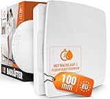MEISTERBAU Badlüfter mit Feuchtigkeitssensor & Nachlauf [Made in Europe] -...