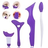 UWOBEFO 4 Stück Eyeliner Schablone für Anfänger Lidstrich Schablone Silikon...