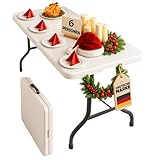 Floordirekt- Buffettisch Tisch klappbar Kunststoff 183 x 76 cm - Buffettisch mit...